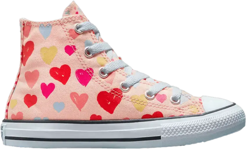  Converse Chuck Taylor All Star High GS &#039;Hearts&#039;