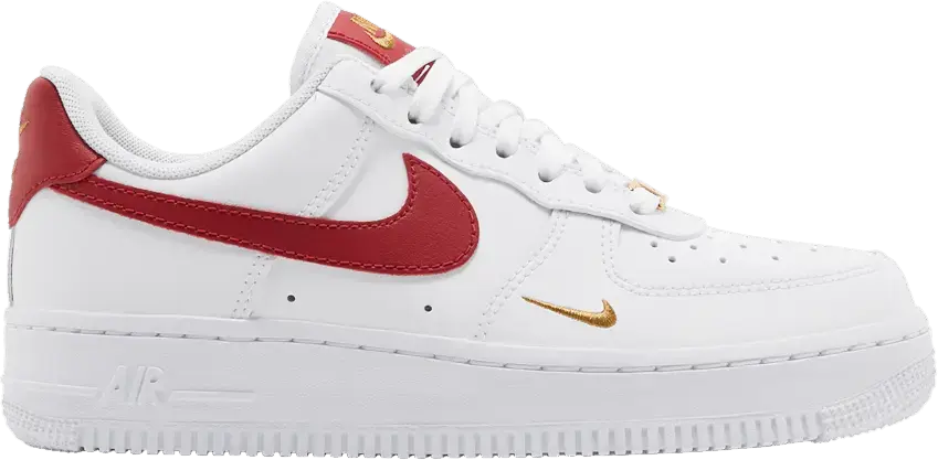  Nike Air Force 1 Low Essential Gym Red Mini Swoosh (Women&#039;s)