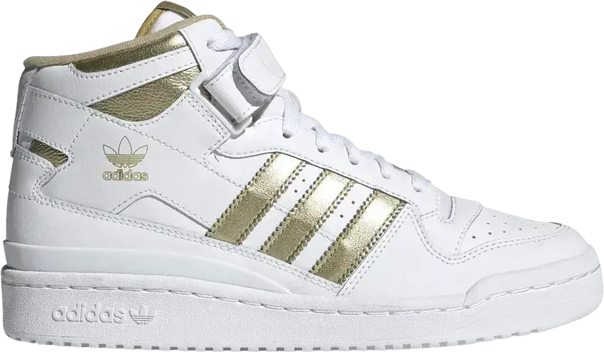  Adidas Wmns Forum Mid &#039;White Matte Gold&#039;