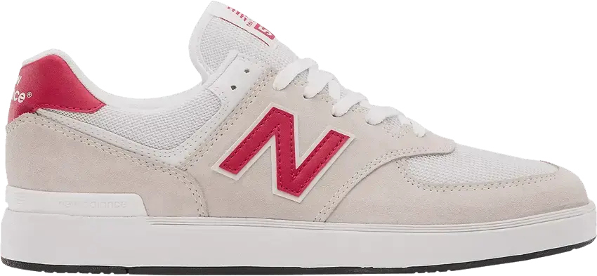  New Balance 574 2E Wide &#039;White Red&#039;