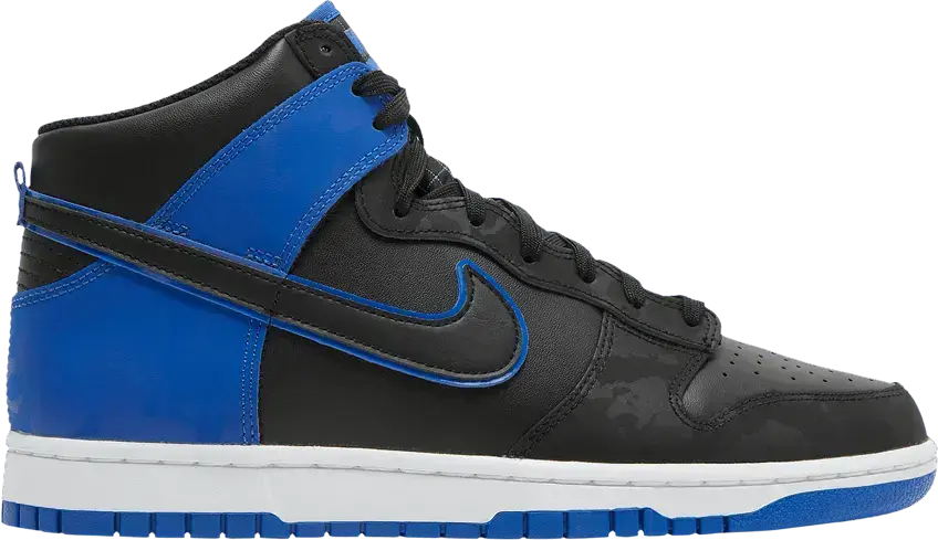  Nike Dunk High SE Camo Black Royal