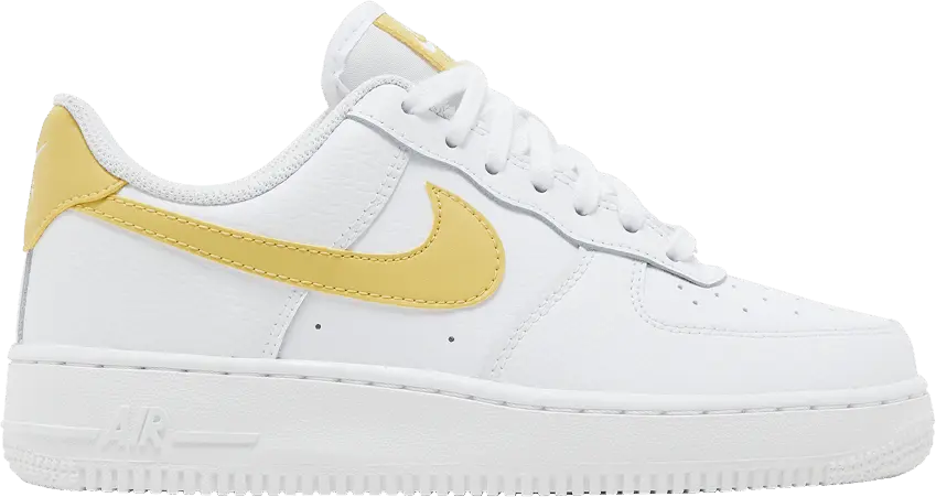  Nike Air Force 1 &#039;07 White Saturn Gold White White (Women&#039;s)