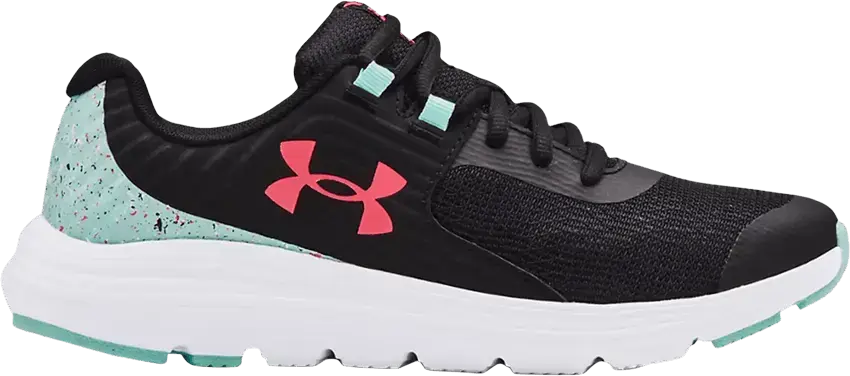  Under Armour Outhustle Print GS &#039;Black White&#039;