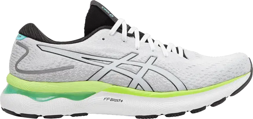  Asics ASICS Gel-Nimbus 24 White Black Lime Green