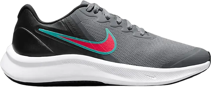  Nike Star Runner 3 GS &#039;Smoke Grey Siren Red&#039;