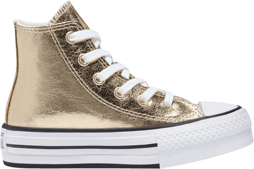  Converse Chuck Taylor All Star Platform High GS &#039;Digital Powder - Gold&#039;