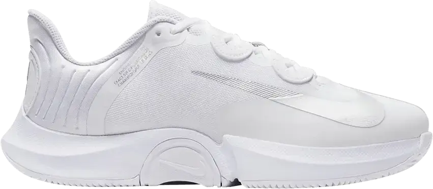  Nike Court Air Zoom GP Turbo White Metallic Silver (Women&#039;s)