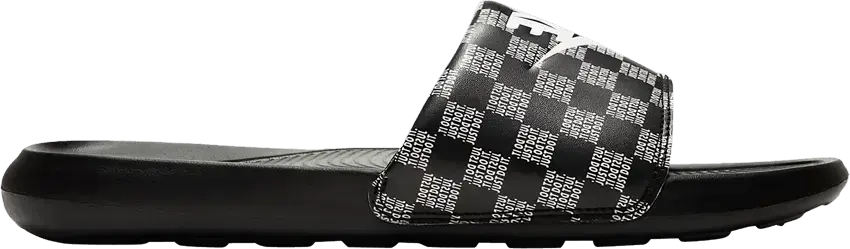  Nike Victori One Printed Slide &#039;Just Do It Checkered&#039;