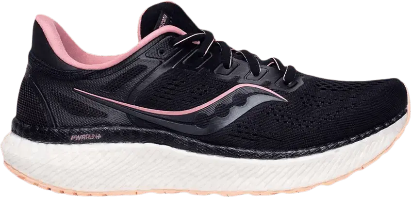  Saucony Hurricane 23 Black Rosewater (Women&#039;s) (Wide)