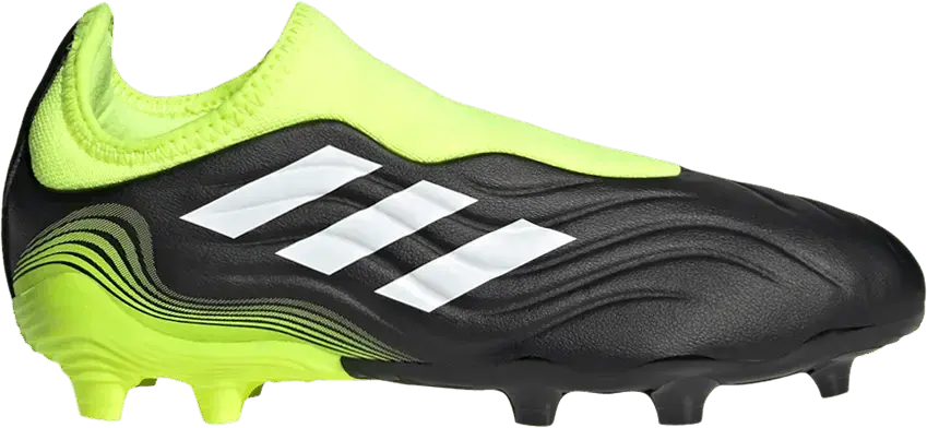  Adidas adidas Copa Sense.3 Laceless FG Black Solar Yellow (Kids)