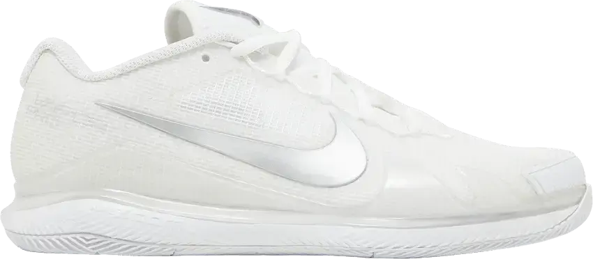  Nike Court Air Zoom Vapor Pro White Silver (Women&#039;s)