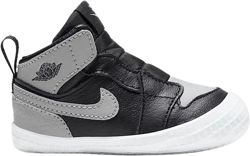  Nike Jordan 1 Crib Bootie Black Medium Grey (I)