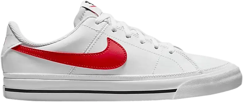  Nike Court Legacy GS &#039;White University Red&#039;