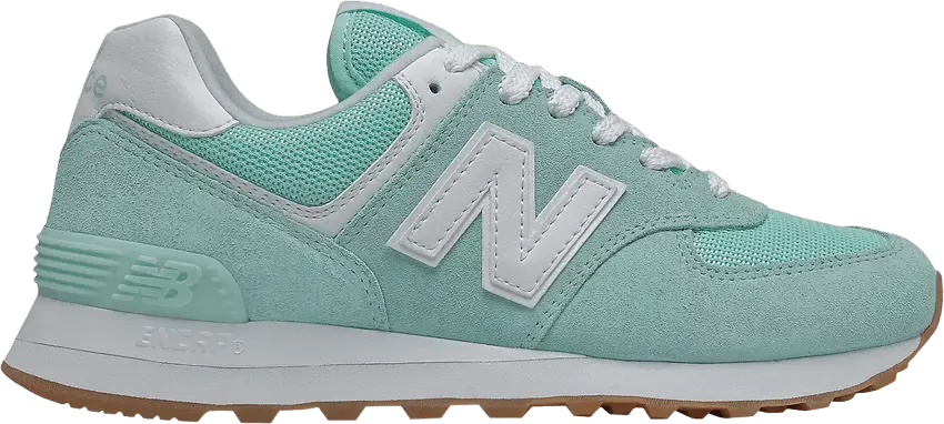  New Balance 574 White Mint (Women&#039;s)