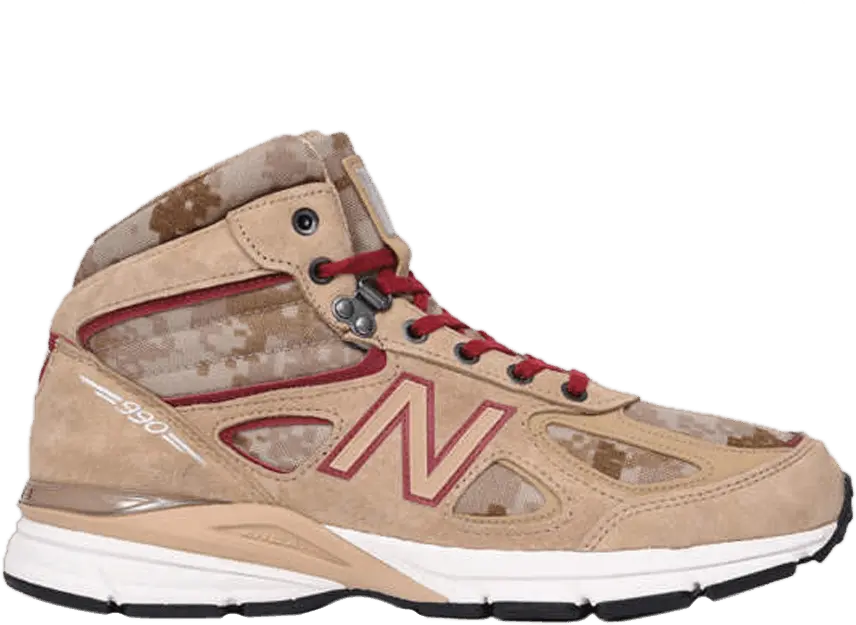  New Balance 990v4 Mid Tan Camo