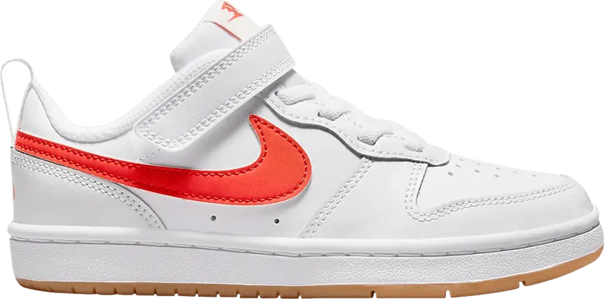  Nike Court Borough Low 2 PS &#039;White Orange&#039;