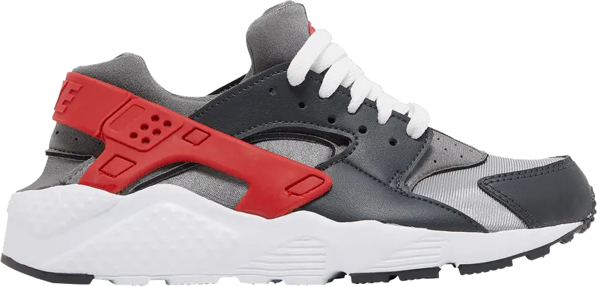  Nike Huarache Run Dark Smoke Grey University Red (GS)