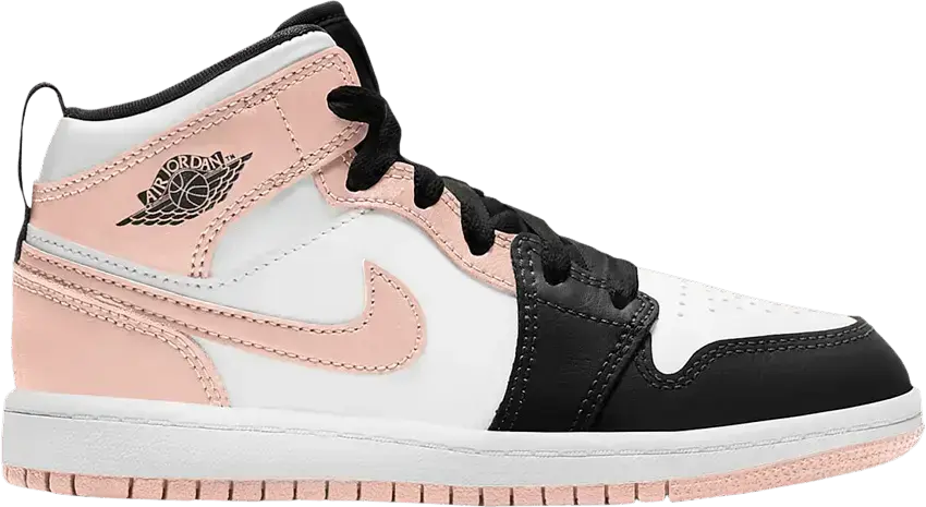  Jordan 1 Mid Arctic Orange Black Toe (PS)