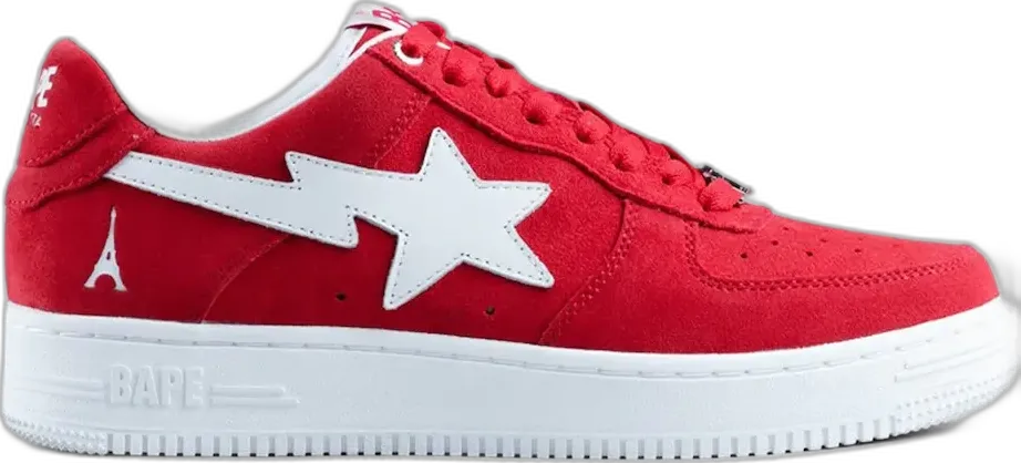  A Bathing Ape Bape Sta Low Highsnobiety Not In Paris Red