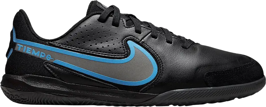  Nike Tiempo Legend 9 Academy IC GS &#039;Black Photo Blue&#039;