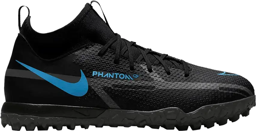  Nike Phantom GT2 Academy DF TF GS &#039;Black Photo Blue&#039;