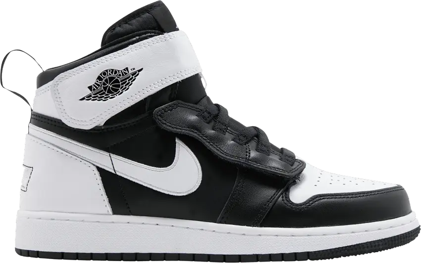  Jordan 1 High FlyEase Black White (GS)