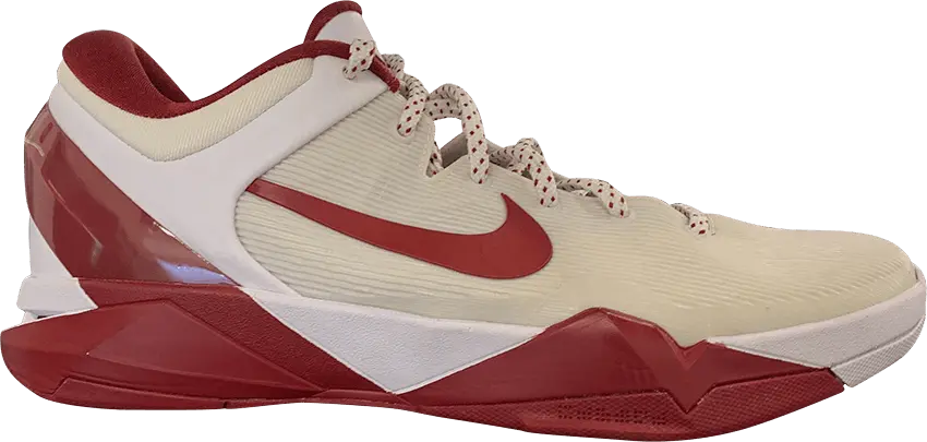  Nike Zoom Kobe 7 System TB &#039;White Varsity Crimson&#039;