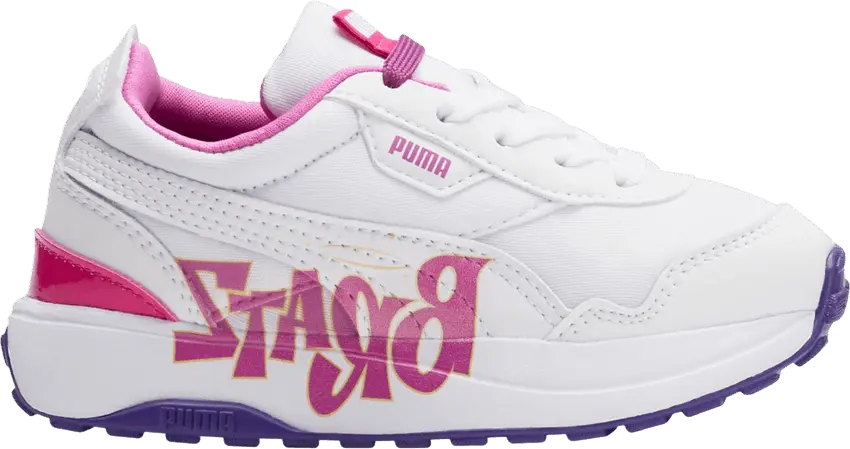  Puma Bratz x Cruise Rider Little Kid &#039;White Spring Crocus&#039;