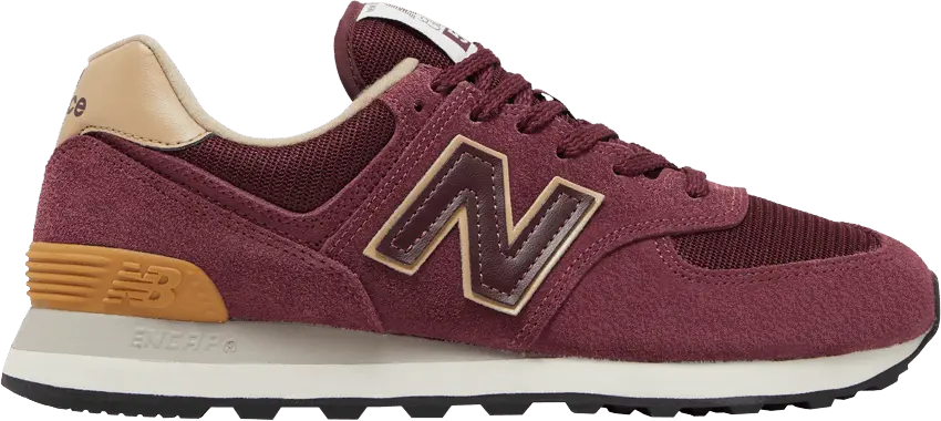  New Balance 574 Burgundy Beige