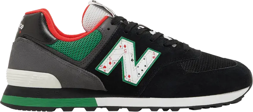  New Balance 574 Playing Card Black Green Red