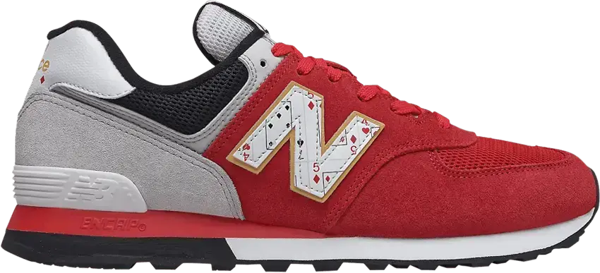  New Balance 574 Playing Card Red Grey