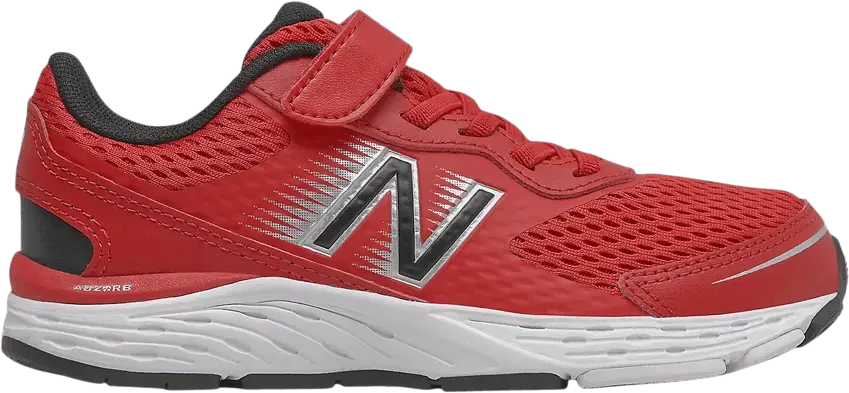  New Balance 680v6 Bungee Big Kid Wide &#039;Team Red Black&#039;