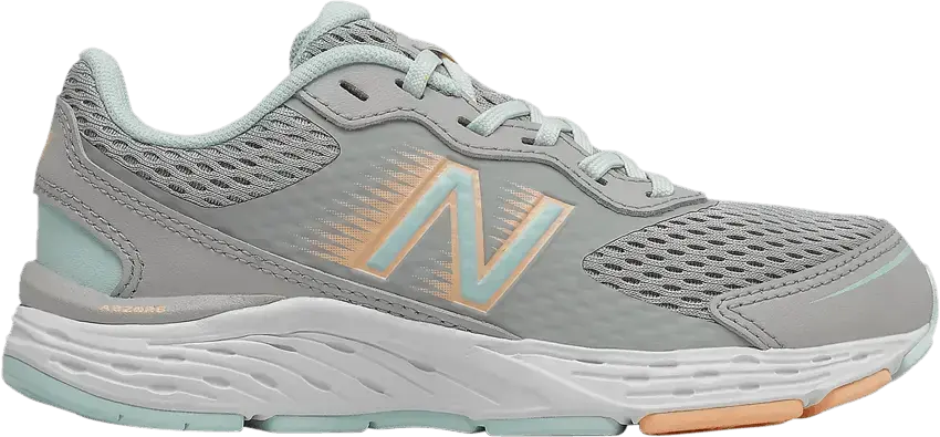  New Balance 680v6 Big Kid X-Wide &#039;Rain Cloud Pale Blue Chill&#039;