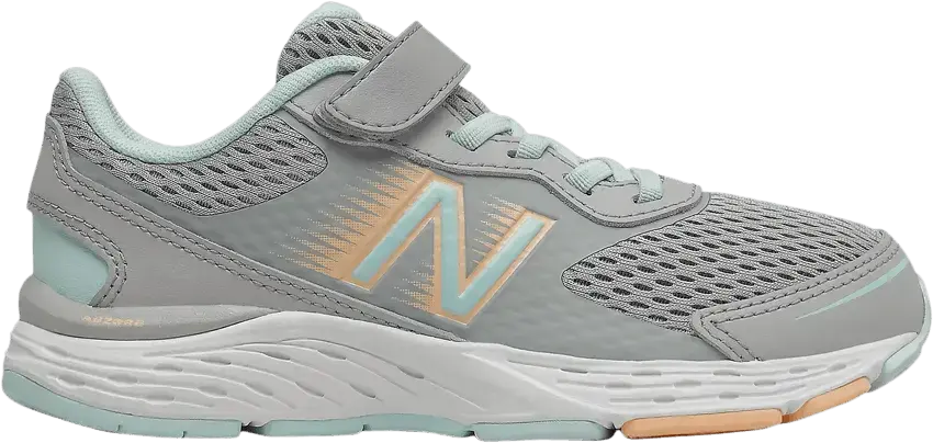  New Balance 680v6 Bungee Big Kid &#039;Rain Cloud Pale Blue Chill&#039;