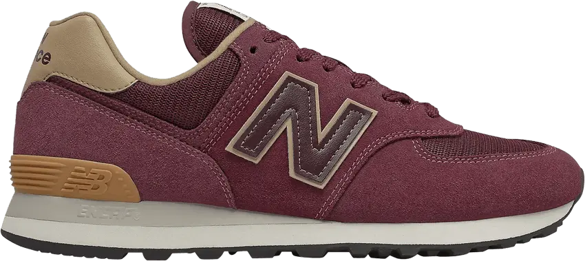  New Balance 574 2E Wide &#039;Burgundy&#039;