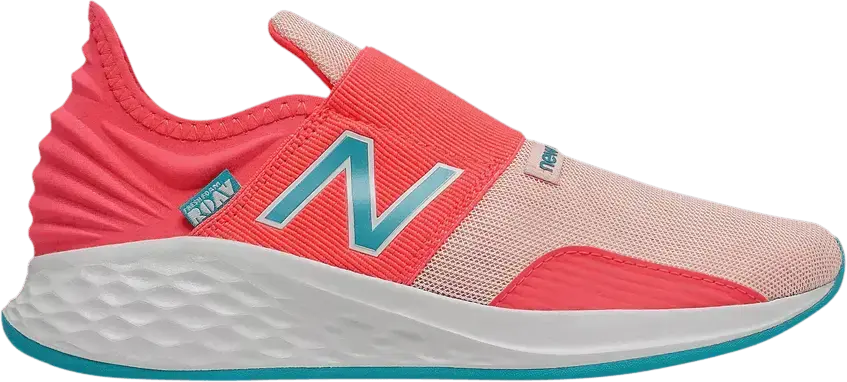  New Balance Fresh Foam Roav Slip-On Big Kid &#039;Vivid Coral&#039;