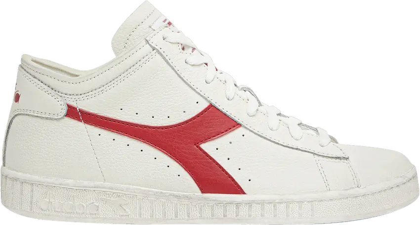  Diadora Game L Waxed Row Cut &#039;White Red Pepper&#039;