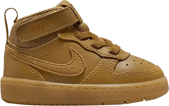  Nike Court Borough Mid 2 Wheat Black Gum Light Brown (TD)