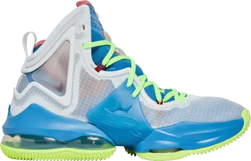  Nike LeBron 19 Dutch Blue Lime Glow (GS)