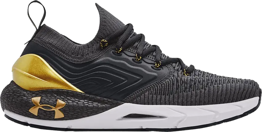  Under Armour HOVR Phantom 2 IntelliKnit Metallic &#039;Jet Grey Gold&#039;