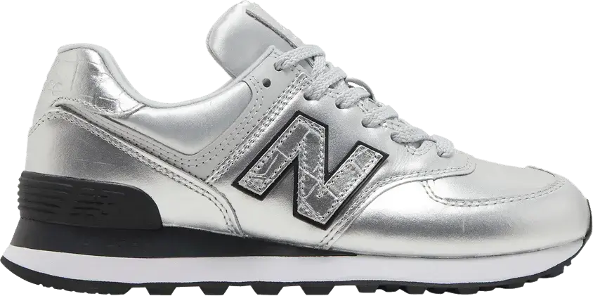  New Balance 574 Silver (Women&#039;s)