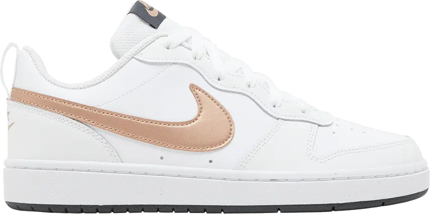  Nike Court Borough Low 2 GS &#039;White Metallic Red Bronze&#039;