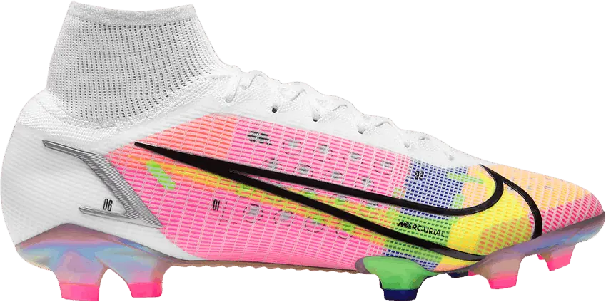  Nike Mercurial Superfly 8 FG White Multicolor