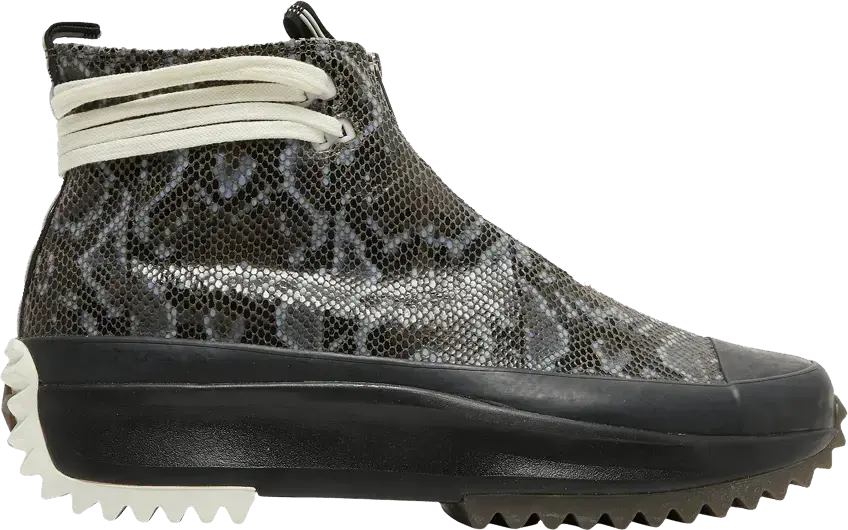  Converse Run Star Hike High Black Snakeskin