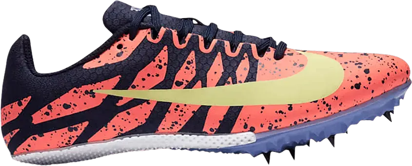  Nike Wmns Zoom Rival S 9 &#039;Paint Splatter - Bright Mango Zitron&#039;