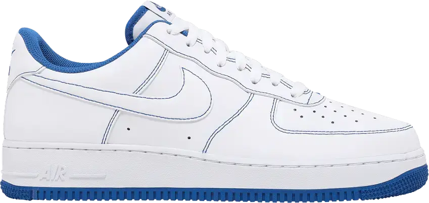  Nike Air Force 1 Low &#039;07 White Game Royal