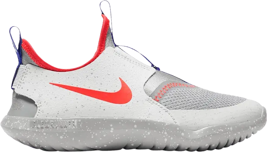  Nike Flex Runner SE PS &#039;Particle Grey Crimson Speckled&#039;