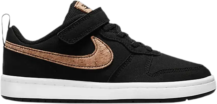  Nike Court Borough Low 2 Canvas Black Praline (PS)