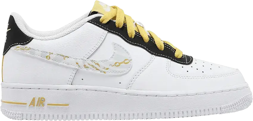  Nike Air Force 1 Low Gold Link Zebra (GS)