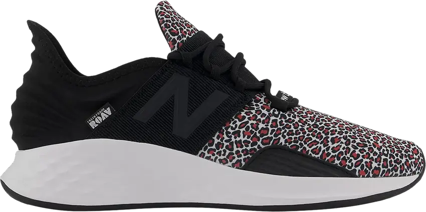  New Balance Wmns Fresh Foam Roav 2E Wide &#039;Black Leopard&#039;